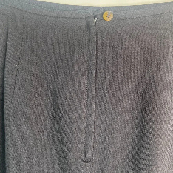 Ann Taylor Black Vintage 100% Wool Made in USA Lined Lightweight Skirt Size 8/MD - Picture 4 of 10